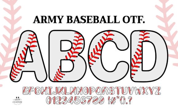 Army Baseball Font: A Bold, Athletic Typeface for Sports Enthusiasts