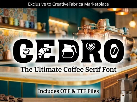 Cedro: A Bold Typeface That Brews Brand Identity