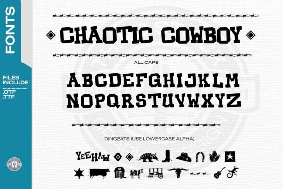 Chaotic Cowboy: A Bold Typeface for Strategic Branding and Creative Expression