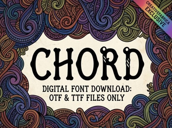 Chord: A Rhythmic Display Font for Visual Impact