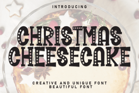 Christmas Cheesecake: A Festive Typeface for Holiday Design