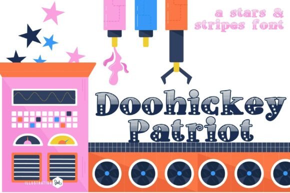 Doohickey Patriot: A Bold, Playful Font for All Things Patriotic