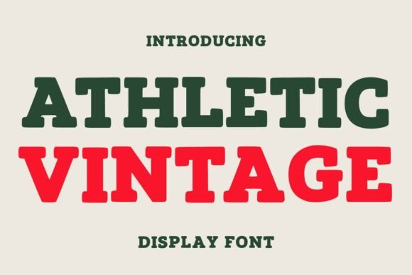 Explore Athletic Vintage: A Bold Retro Font