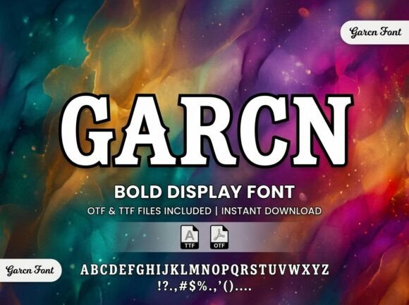 Garcn: A Bold, Timeless Display Serif for Modern Branding