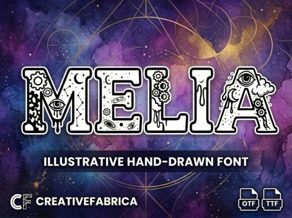 Melia: A Surrealist Typeface for Bold Creative Expression