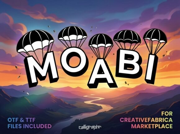 Moabi: A Bold, High-Flying Typeface for Adventure-Driven Brands