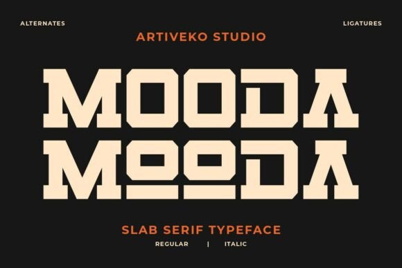 Mooda: A Bold Slab Serif for Powerful Visual Impact