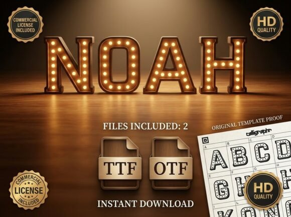 Noah: The Glorious Fusion of Broadway and 1950s Cinema in a Font