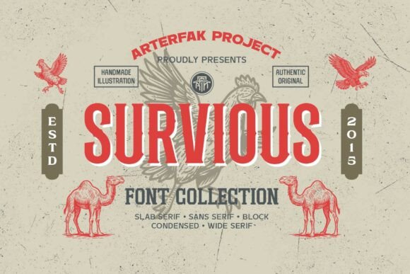 Reviving the Past, Shaping the Future: The Survious Vintage Font Collection