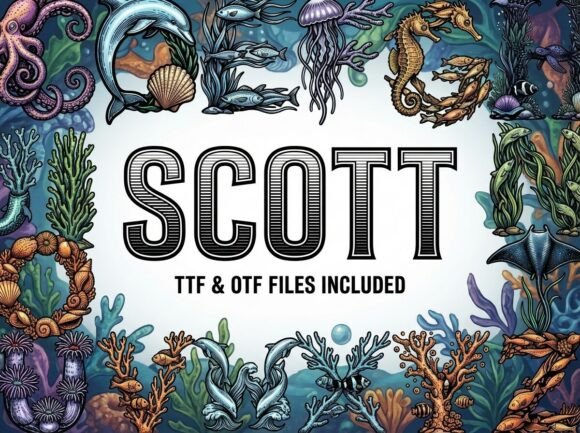 Scott: A Nautical-Inspired Font for Creative Excellence