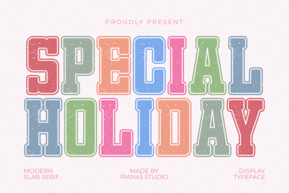 Special Holiday: A Bold Font for Festive Designs
