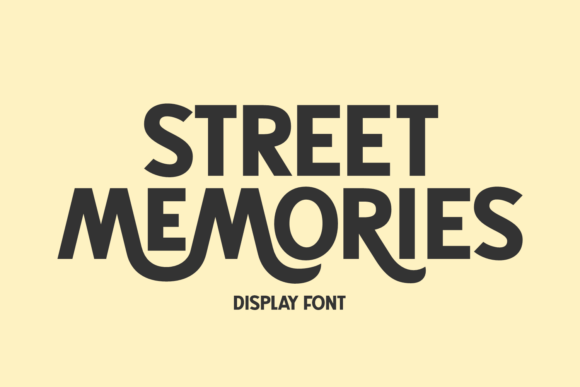 Street Memories: A Bold, Vintage-Inspired Font
