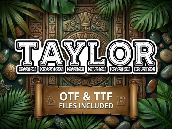 Taylor: A Bold, Slab-Serif Font for Authentic Visual Storytelling