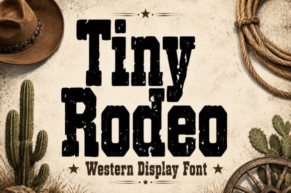 Tiny Rodeo: A Bold Western Font for Authentic Branding