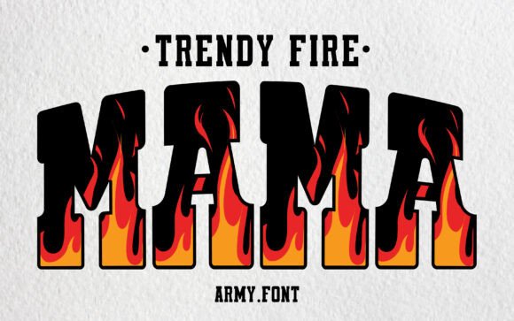 Trendy Fire: Ignite Your Creative Vision with a Bold, Dynamic Typeface
